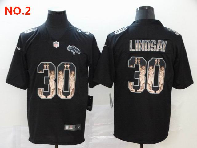 Men's Denver Broncos 30 Phillip Lindsay Jersey NO.2 ;